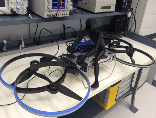 Figure 11: FDM-Printed Components on Hoverbike Scale Model.